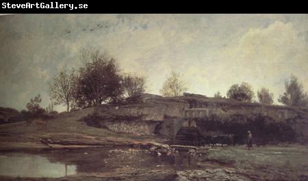 Charles Francois Daubigny The Lock at Optevoz (nn03)